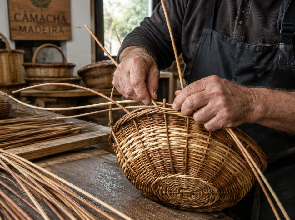 Wicker weaving in Camacha