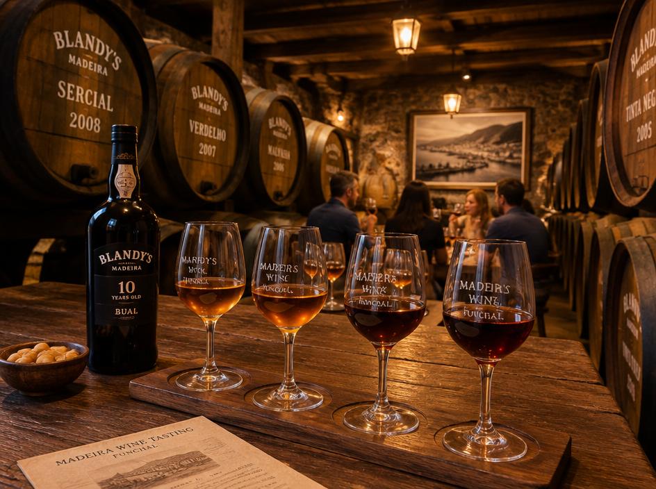 Madeira wine tasting